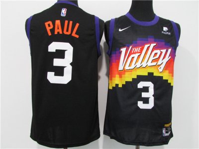 Phoenix Suns #3 Chris Paul 2020-21 Black City Edition Swingman Jersey